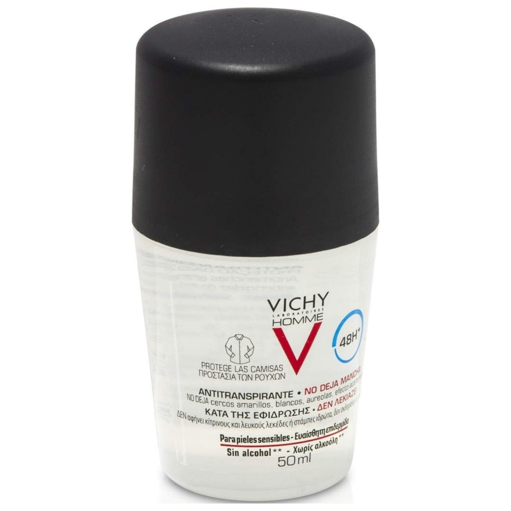 Vichy HOMME anti-transpirant anti-traces 48h deo roll-on 50 ml