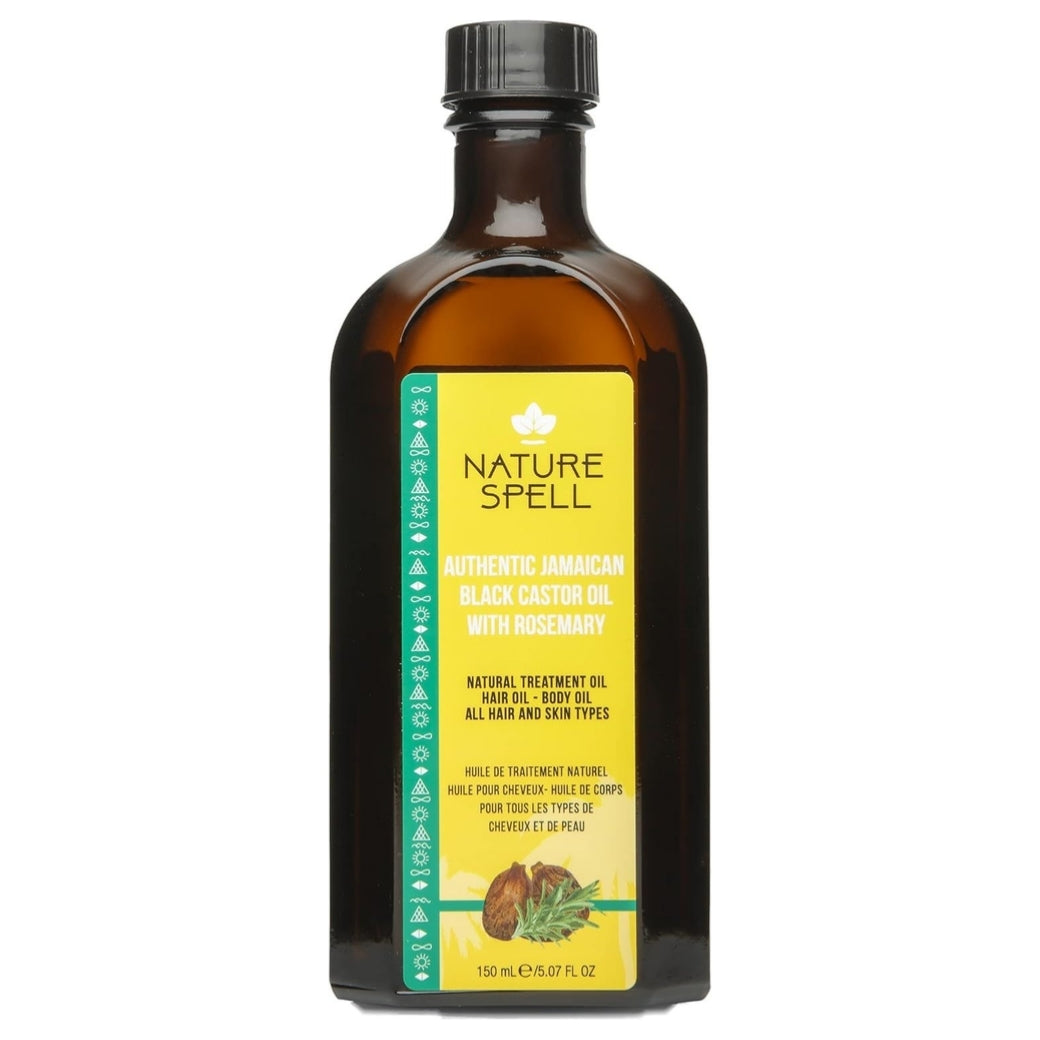 Nature Spell Authentic Jamaican Black Castor Oil with Rosemary for Hair & Body 150 ml