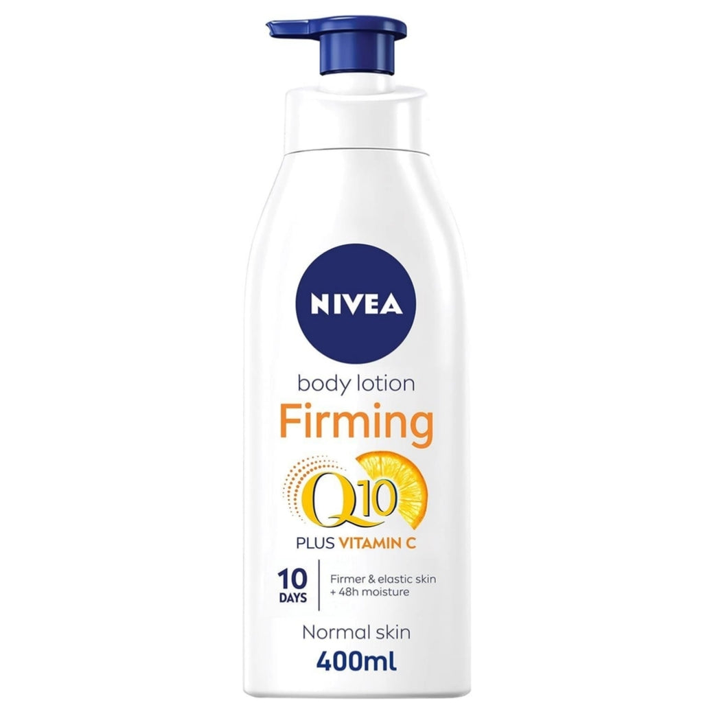 NIVEA Body Lotion Firming, Q10+ Vitamin C Firming, Normal Skin, 400ml