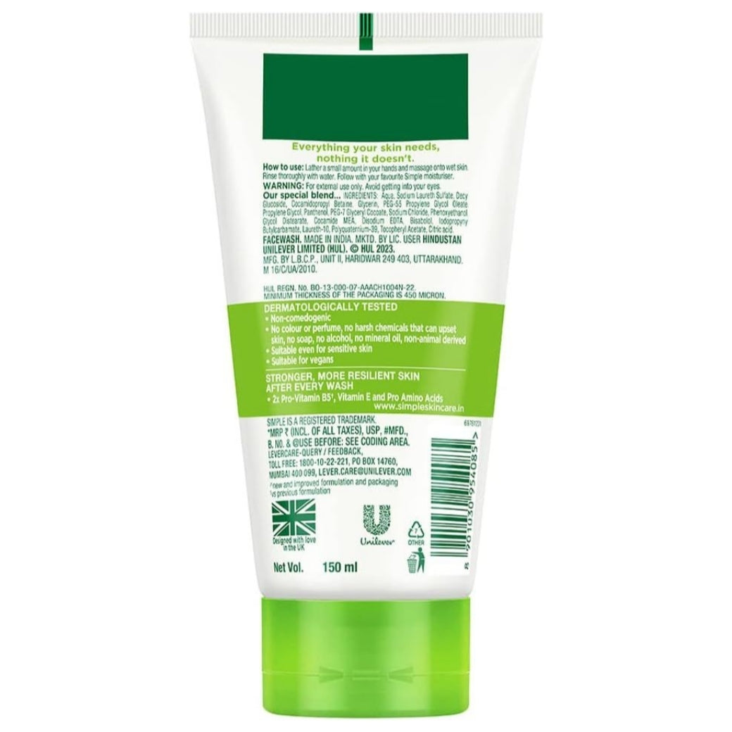 Simple Moist Foam Face Wash 150 ml