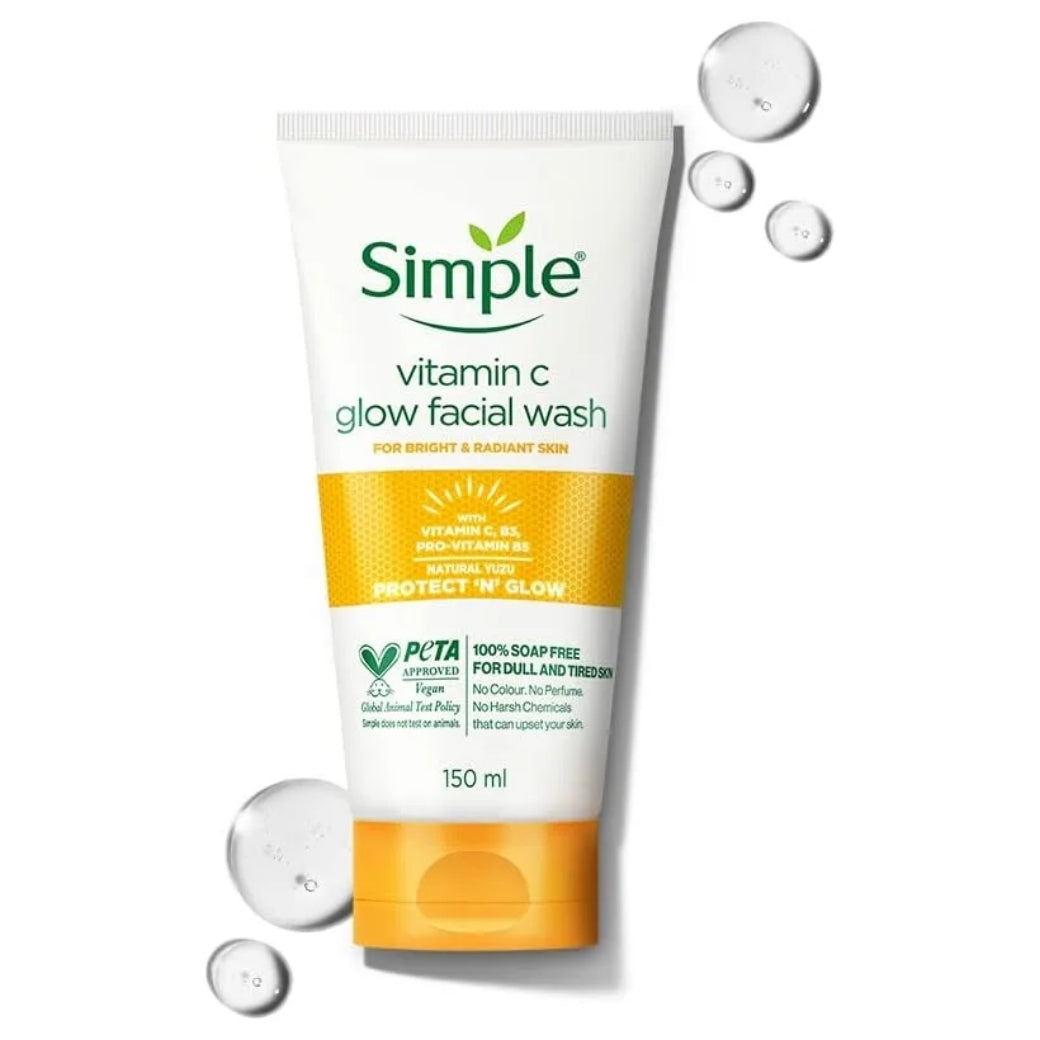 Simple Protect N Glow Vitamin C Glow Facial Wash 150ml