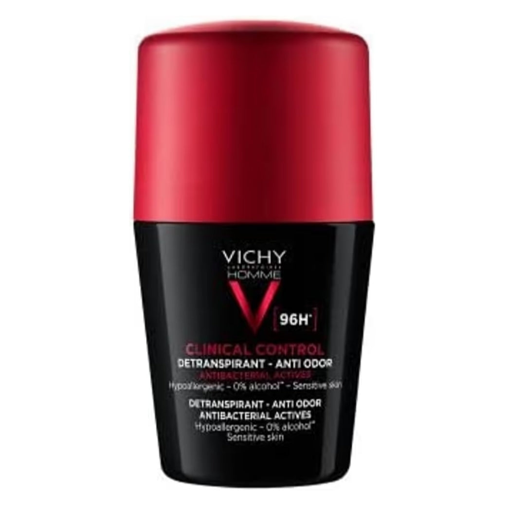 Vichy Men's Clinical Control 96HR Protection Anti-Perspirant Roll On Deodorant 50ml