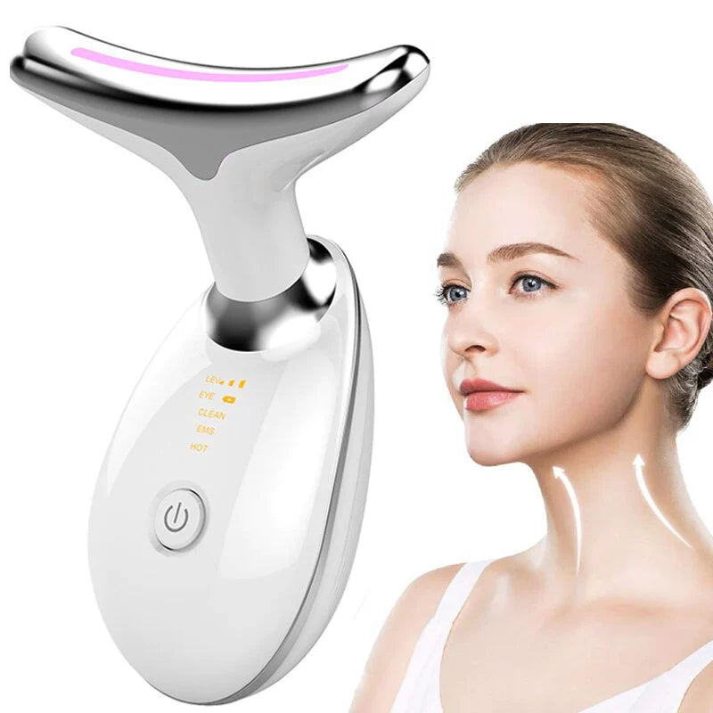 Face Neck Firming Wrinkle Removal Tool, Micro-Glow Portable Handset