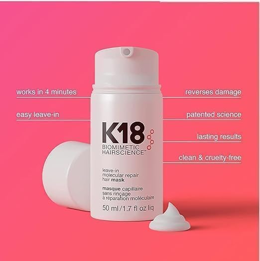 K 18 leave in Molecular Repair Hair Mask