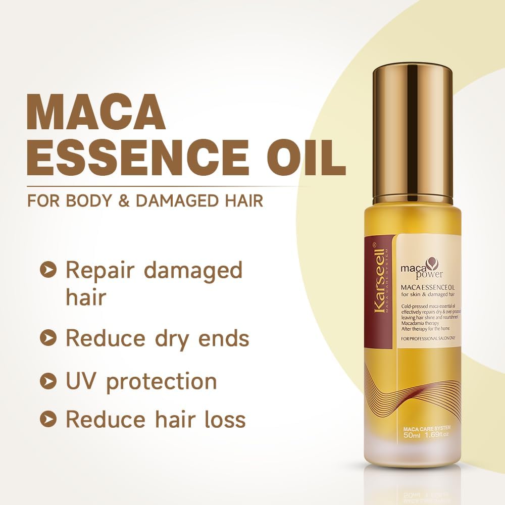 Karseell Maca Essence oil for damaged Hair effectively repair dry hair 50 ml