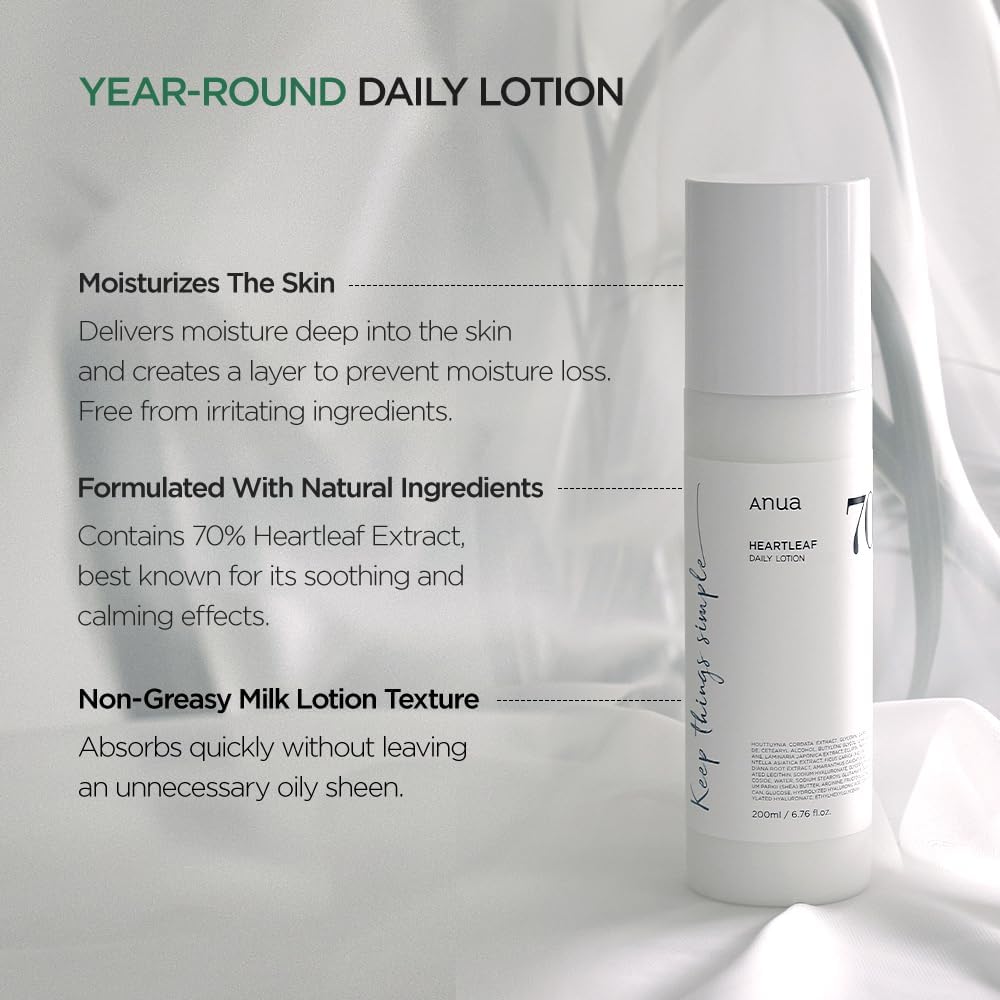 ANUA Heartleaf 70 Daily Relief Lotion 6.76