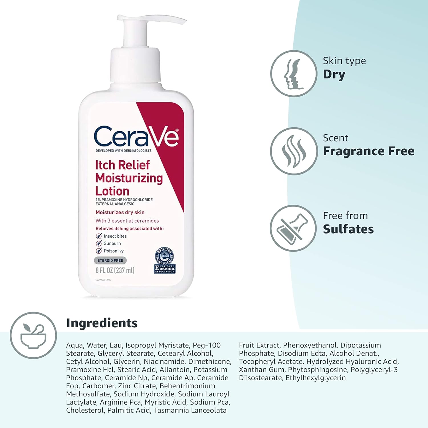 CERAVE Itch Relief Moisturizing Lotion