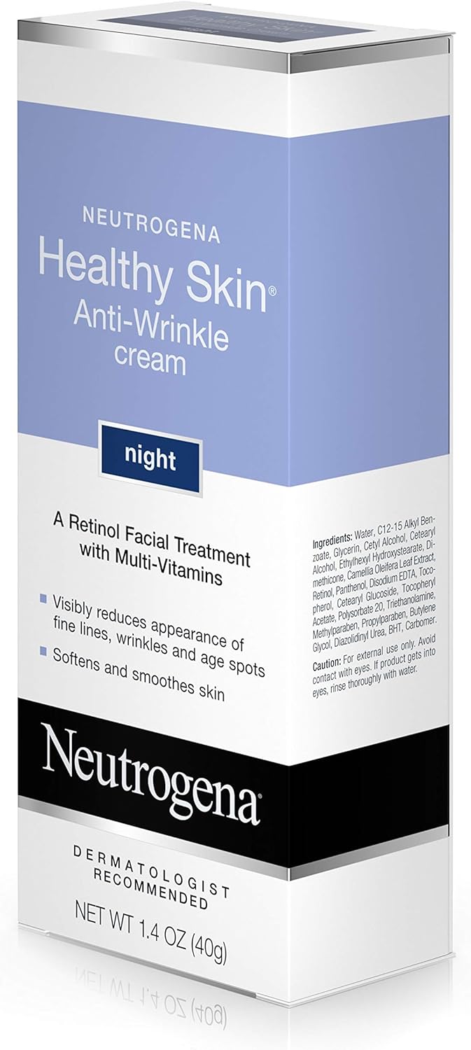 Neutrogena Healthy Skin Anti, Wrinkle Retinol Night Cream With Vitamin E And Vitamin B5