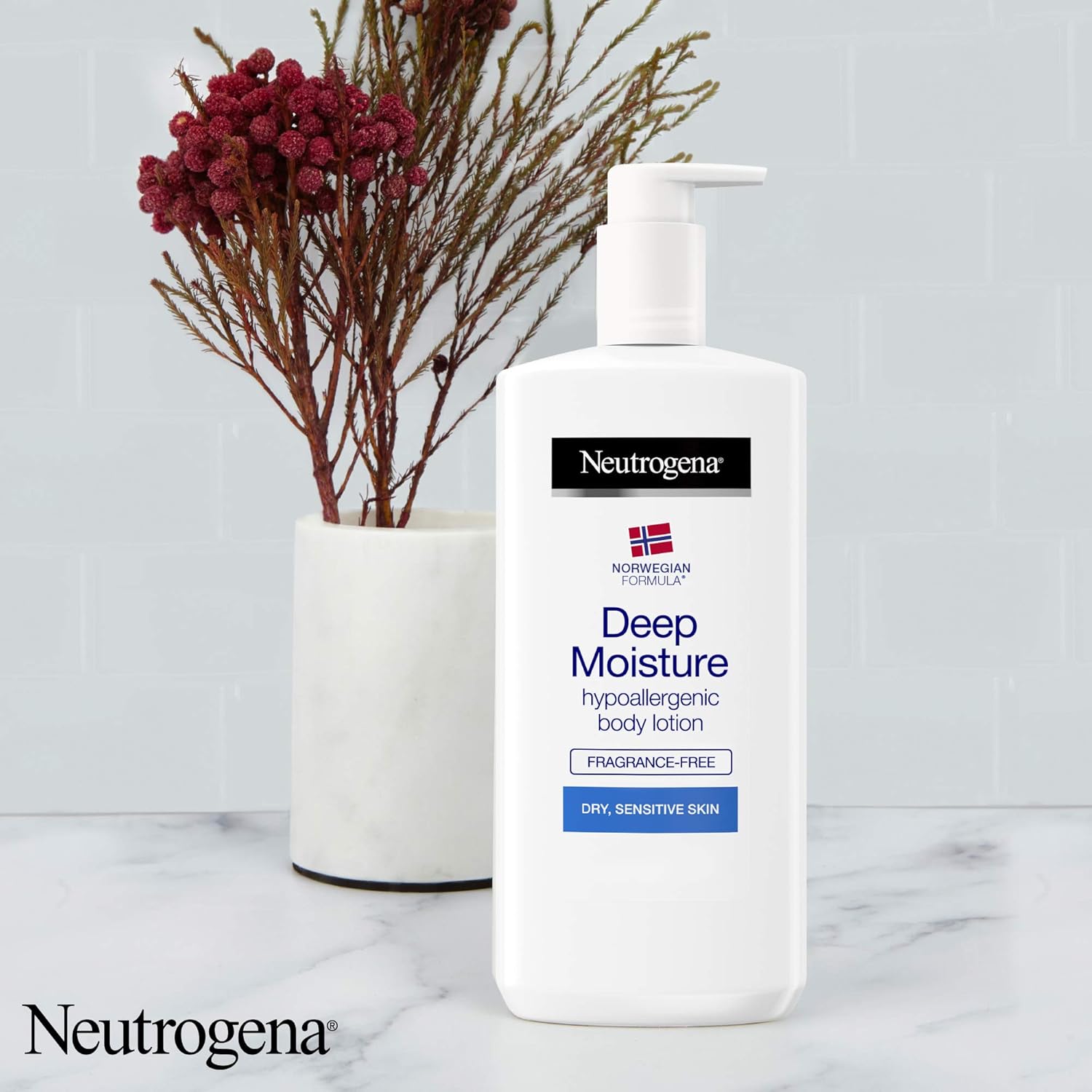 Neutrogena Norwegian Formula Deep Moisture Body Lotion Dry And Sensitive Skin, 400 Ml