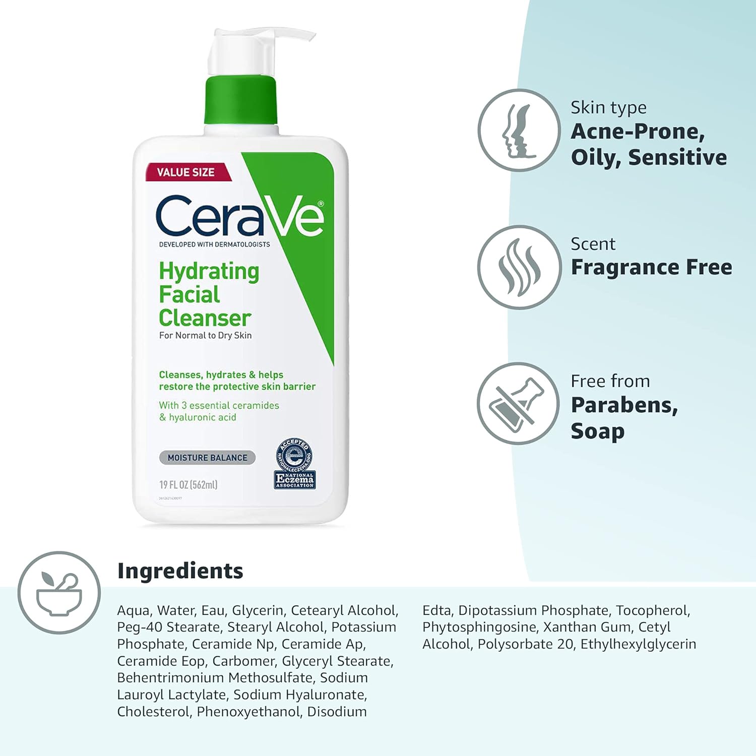 منظف ​​الوجه المرطب من CERAVE