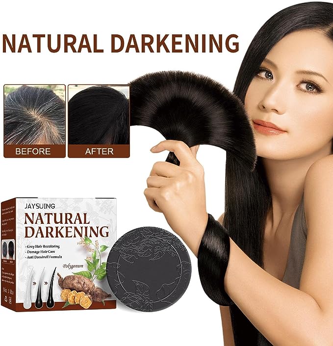 Organic Hair Darkening Shampoo Bar