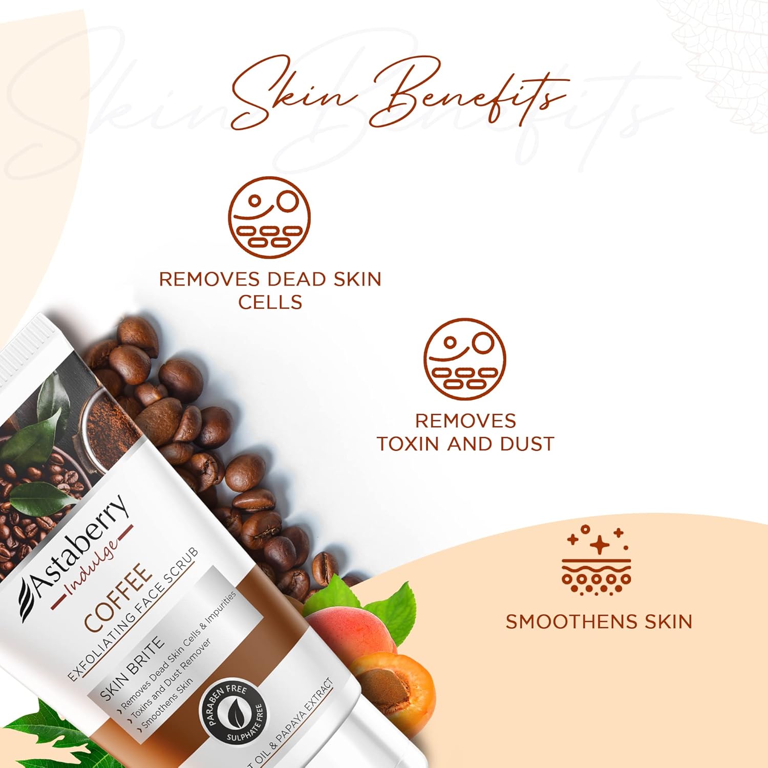 Astaberry Indulge Coffee Exfoliating Face Scrub for Smoothe Skin