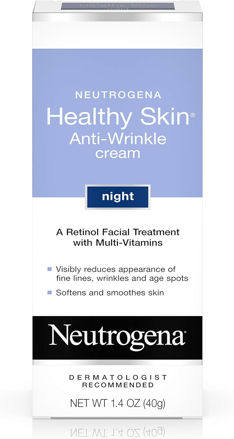 Neutrogena Healthy Skin Anti, Wrinkle Retinol Night Cream With Vitamin E And Vitamin B5