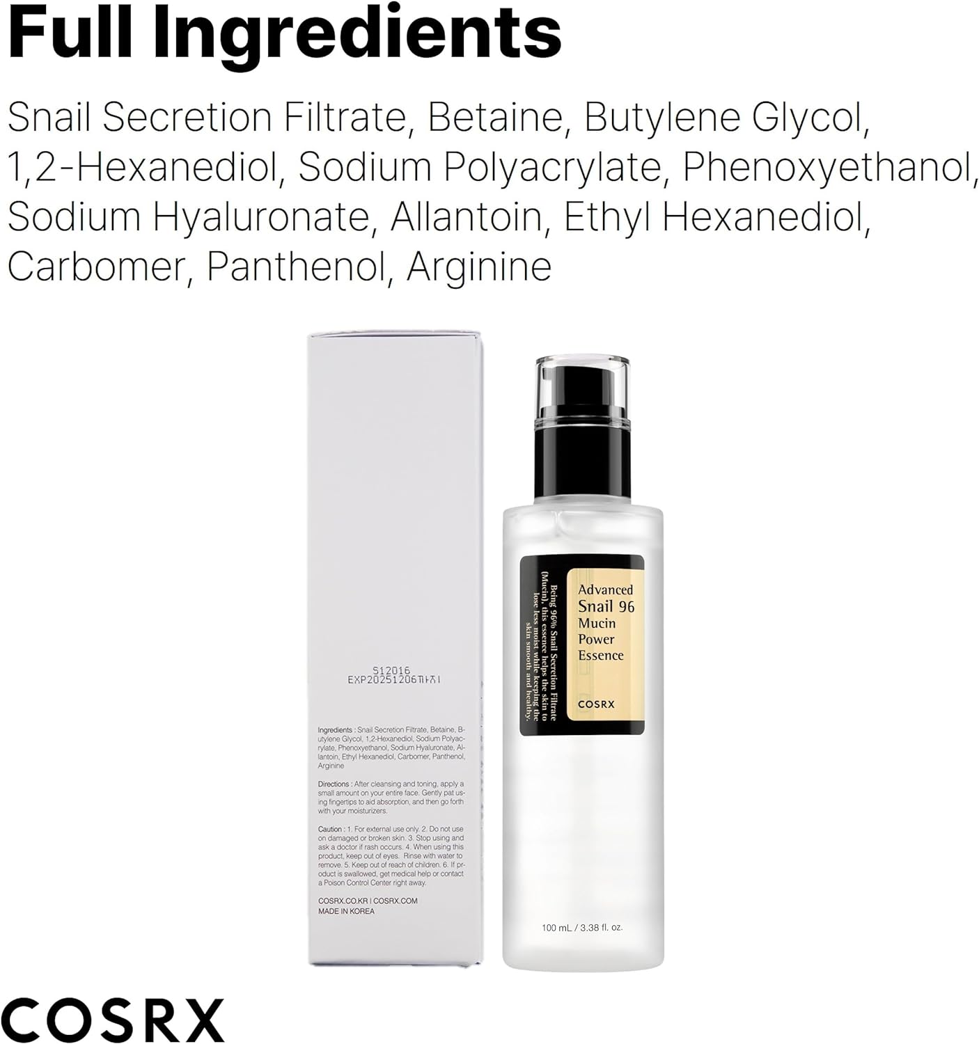 COSRX Advance Snail 96 Mucin Power Essence