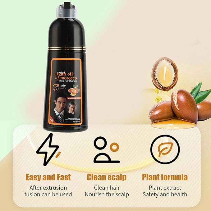 Natural Plant Hair Dye and Hair Care Shampoo