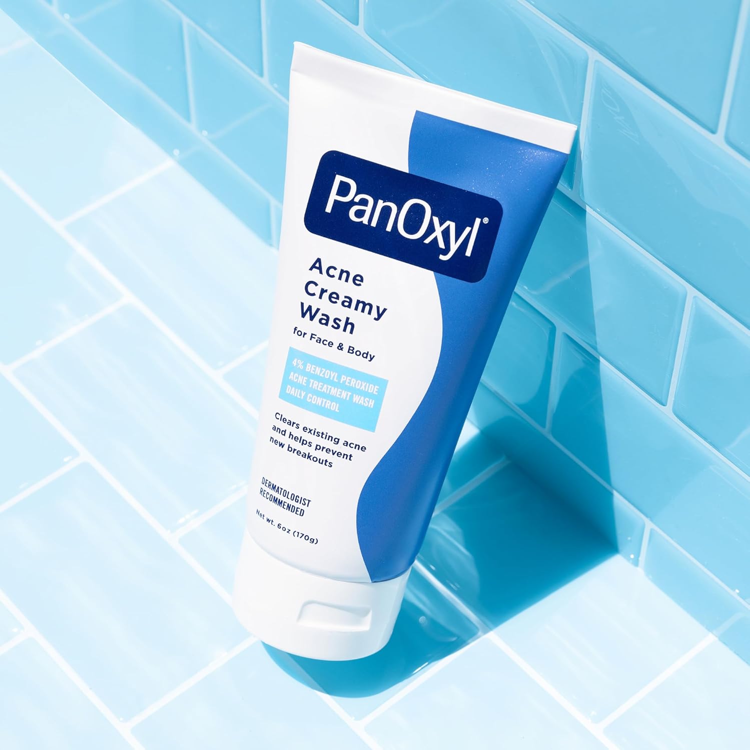 PanOxyl Antimicrobial Acne Creamy Wash, 4% Benzoyl Peroxide, 6 Ounce