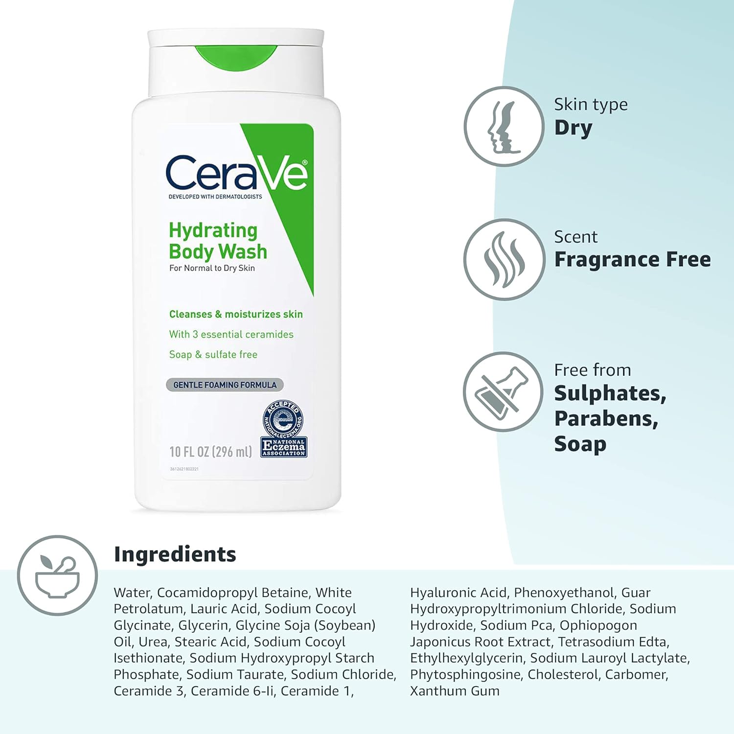 CERAVE Hydrating Body Wash