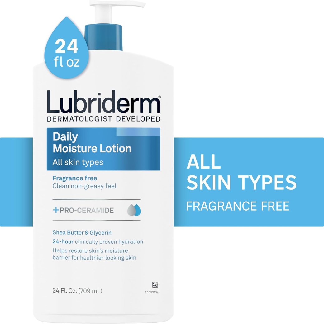 Lubriderm Daily Moisture Hydrating Unscented Body Lotion with Pro-Vitamin B5