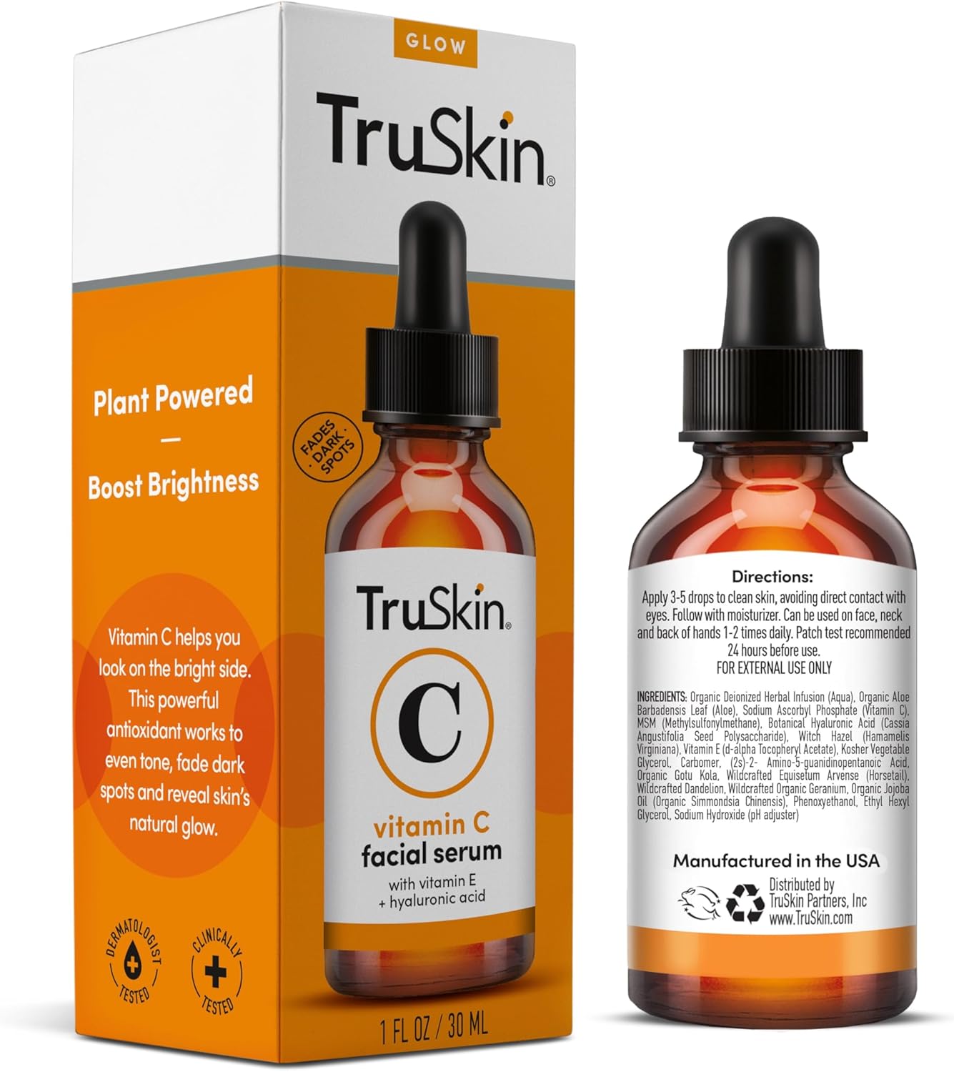 TruSkin Naturals Vitamin C Facial Serum with Hyaluronic Acid & Vitamin E