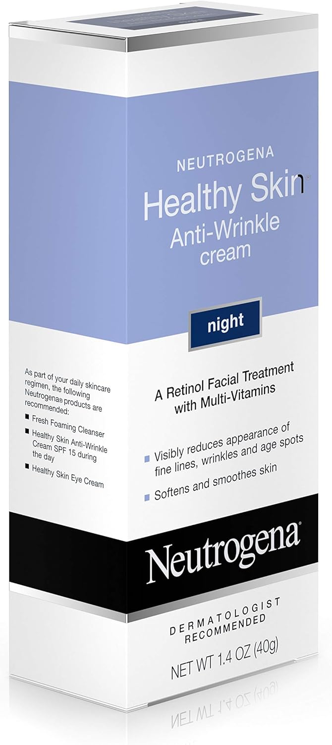 Neutrogena Healthy Skin Anti, Wrinkle Retinol Night Cream With Vitamin E And Vitamin B5