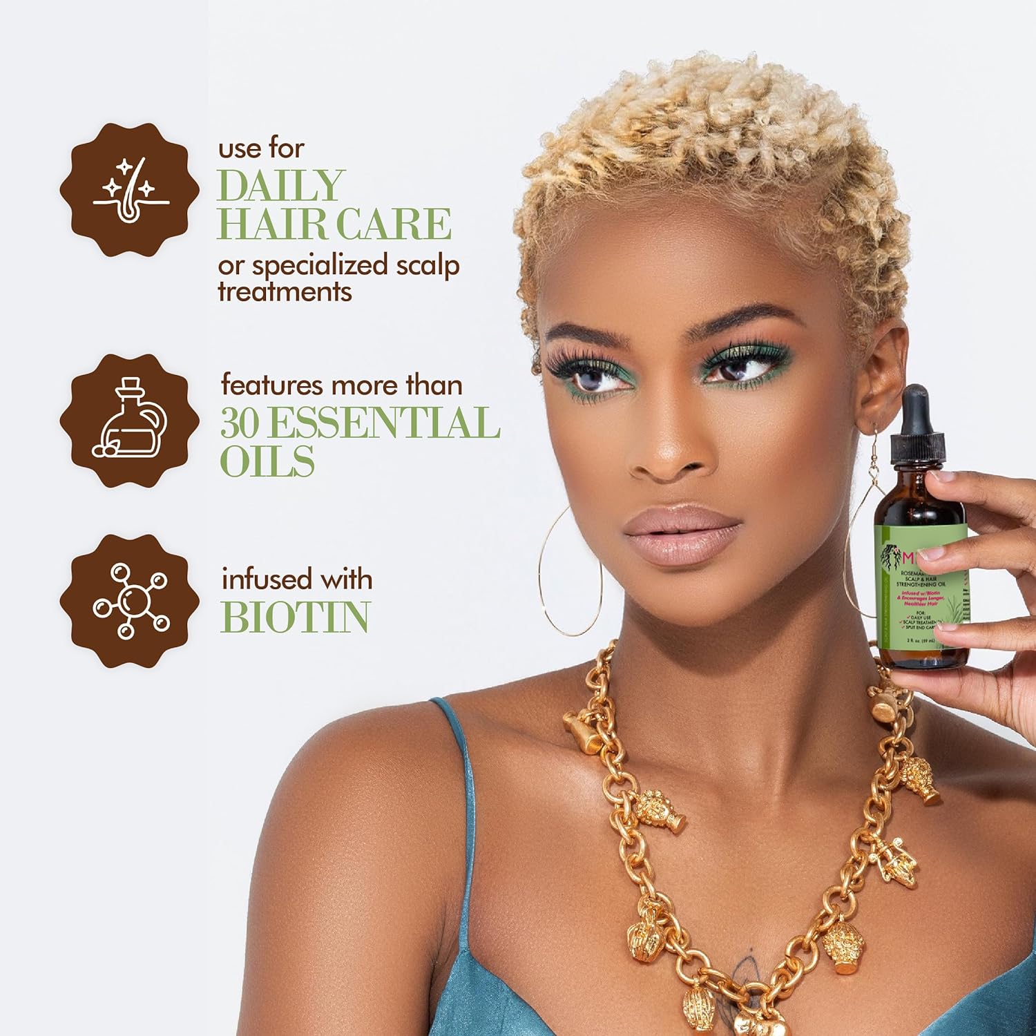 MIELLE ROSEMARY MINT, SCALP & HAIR OIL