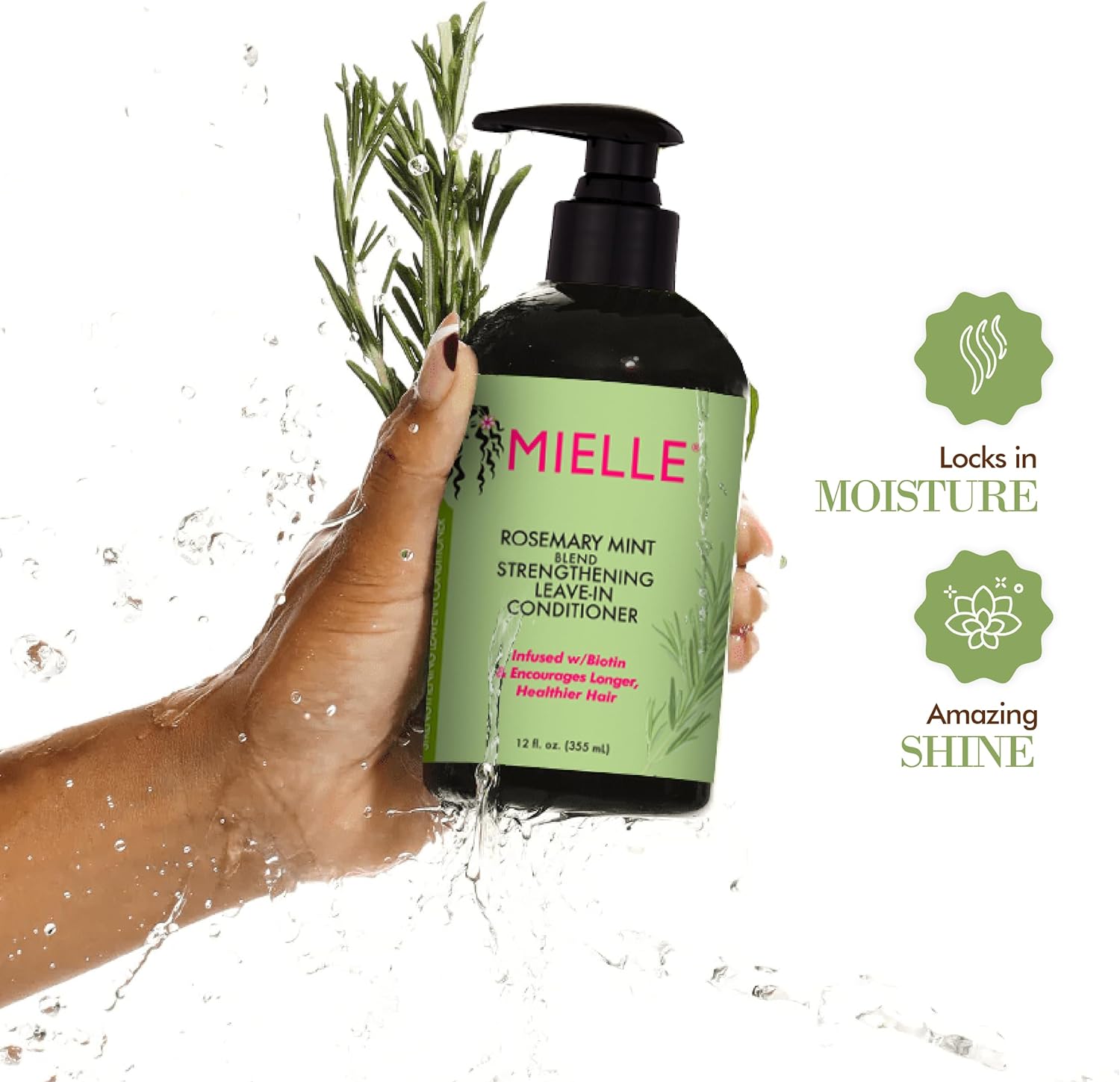 MIELLE Conditioner for Dry and Crinkled Hair, Weightless Hair Treatment